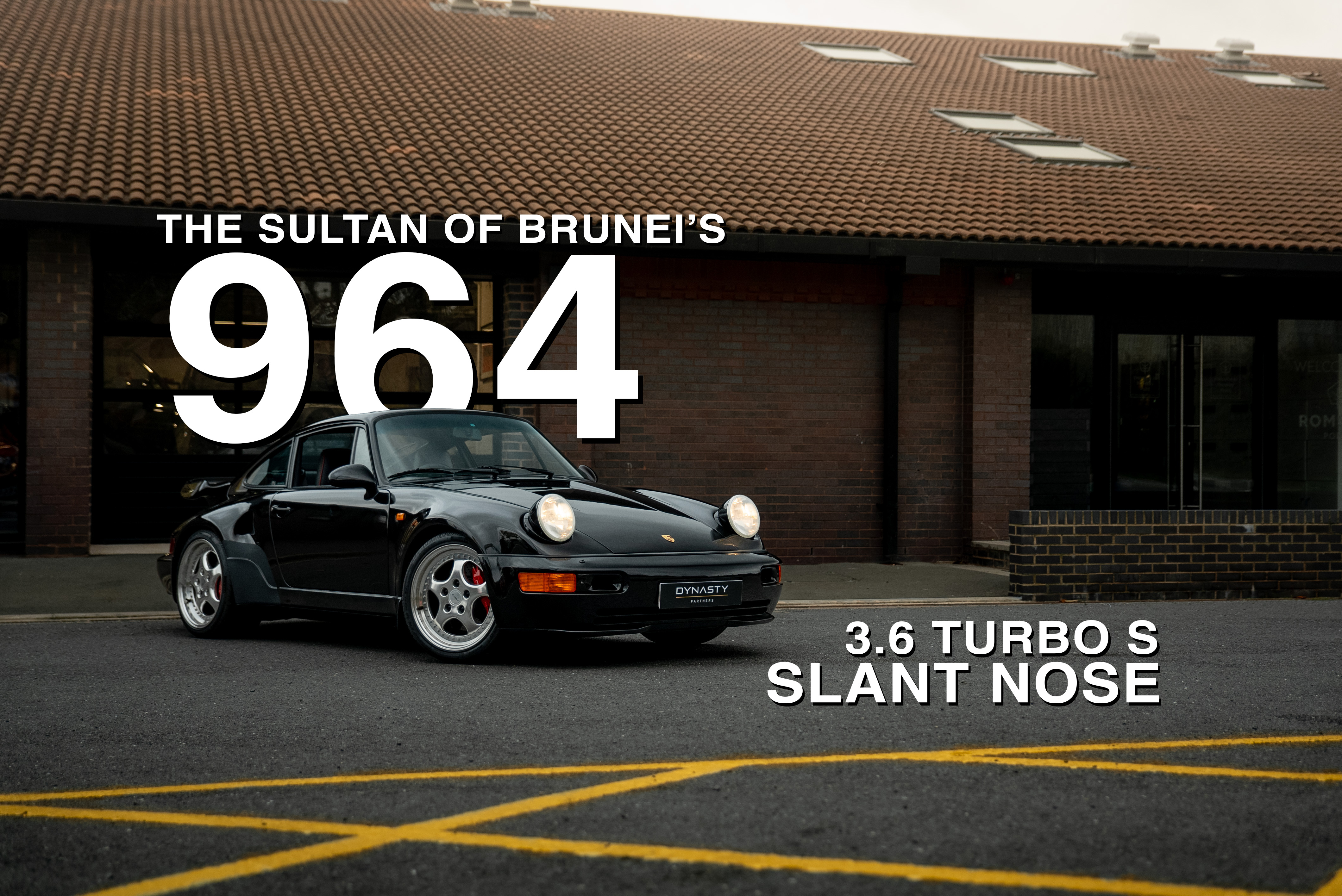 This is the Sultan of Brunei’s 1994 Porsche 964 Turbo S Slantnose. 